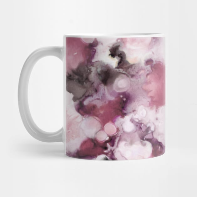 Organic Abstract in shades of plum by micklyn